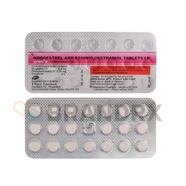 Ovral G 0.5/0.05 mg Pfizer