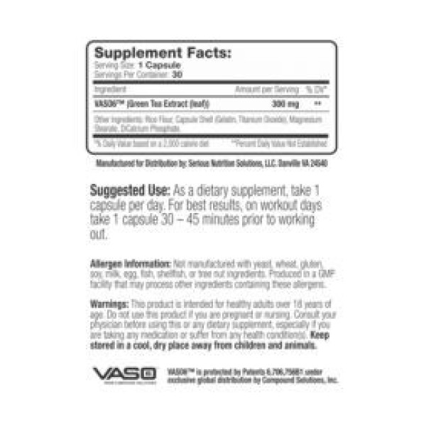 SNS - VASO6 30 CAPS Pharmaceutical